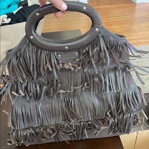 Authentic Kate Spade leather fringe purse